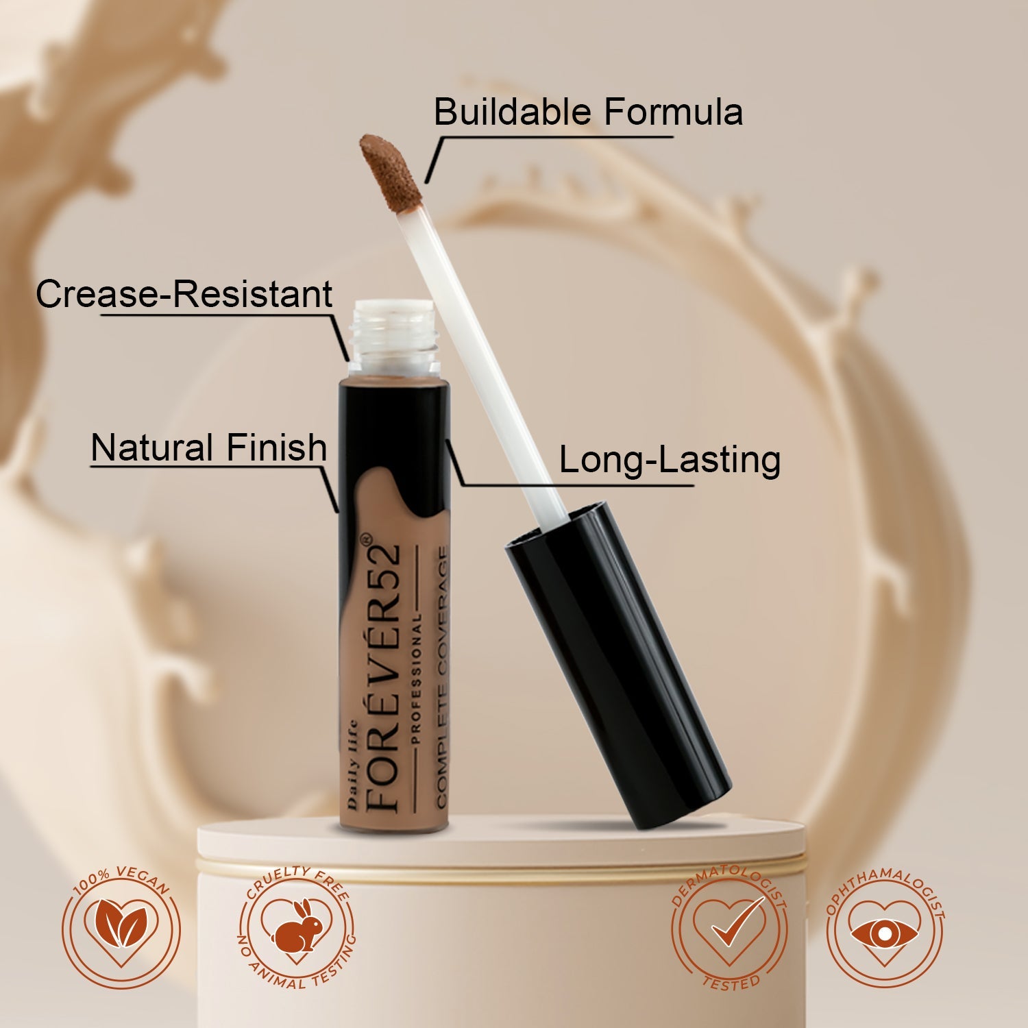 Daily Life Forever52 Complete Coverage Concealer Caramel-COV005|10 gms|MRP 649