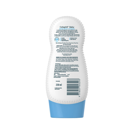 Cetaphil Baby Gentle Wash & Shampoo|230ml|MRP 829