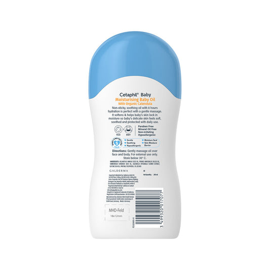 Cetaphil Baby Moisturising Baby Oil|200ml|MRP 749