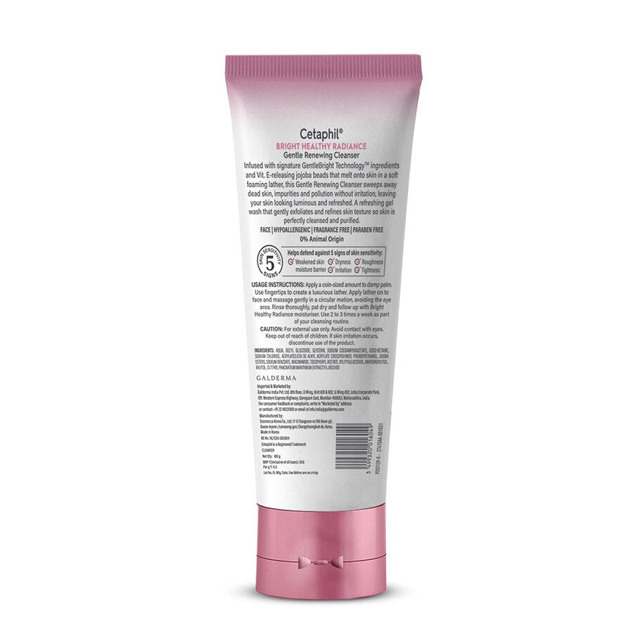 Cetaphil Bright Healthy Radiance Gentle Renewing Cleanser|100gms|MRP 850