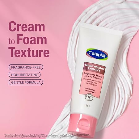 Cetaphil Brightness Reveal Creamy Cleanser|100gms|MRP 799