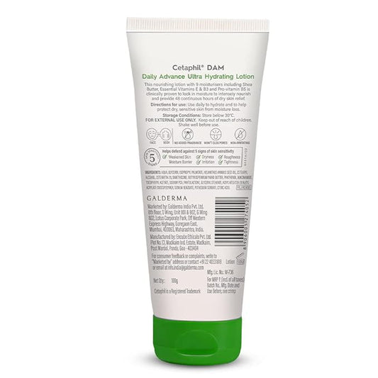 Cetaphil DAM Daily Advance Ultra Hydrating Lotion|100gms|MRP 699