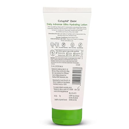 Cetaphil DAM Daily Advance Ultra Hydrating Lotion|30gms|MRP 279