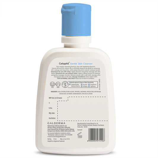 Cetaphil Gentle Cleanser|125ml|MRP 429