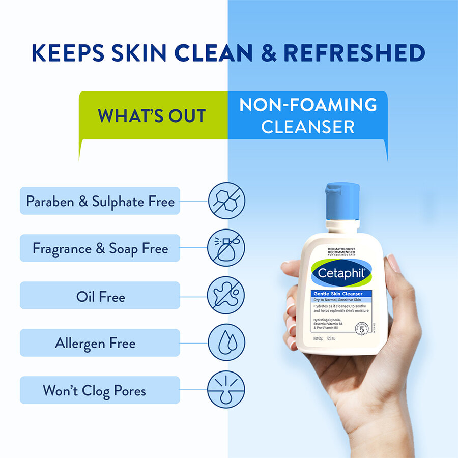 Cetaphil Gentle Cleanser|125ml|MRP 429