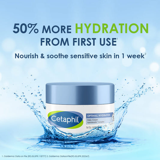 Cetaphil Optimal Hydration Daily Cream|50gms|MRP 1299