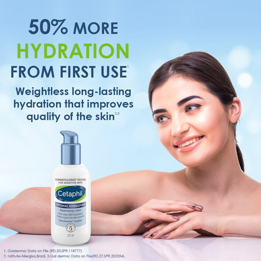 Cetaphil Optimal Hydration Replenishing Lotion|237ml|MRP 1480