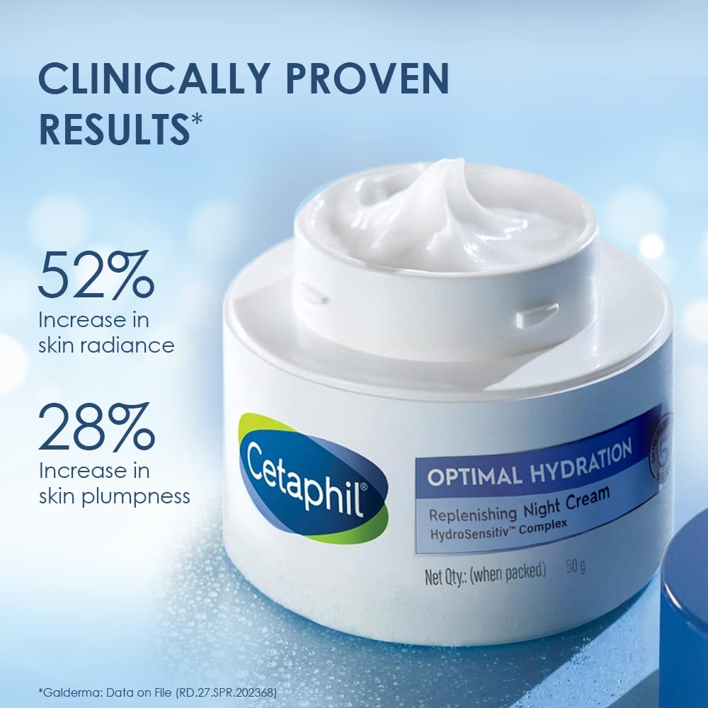 Cetaphil Optimal Hydration Replenishing Night Cream|50gms|MRP 1299