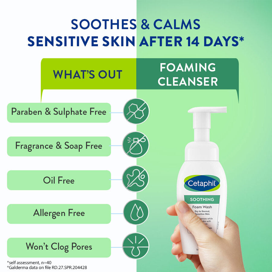 Cetaphil Soothing Foam Wash|200ml|MRP 1399