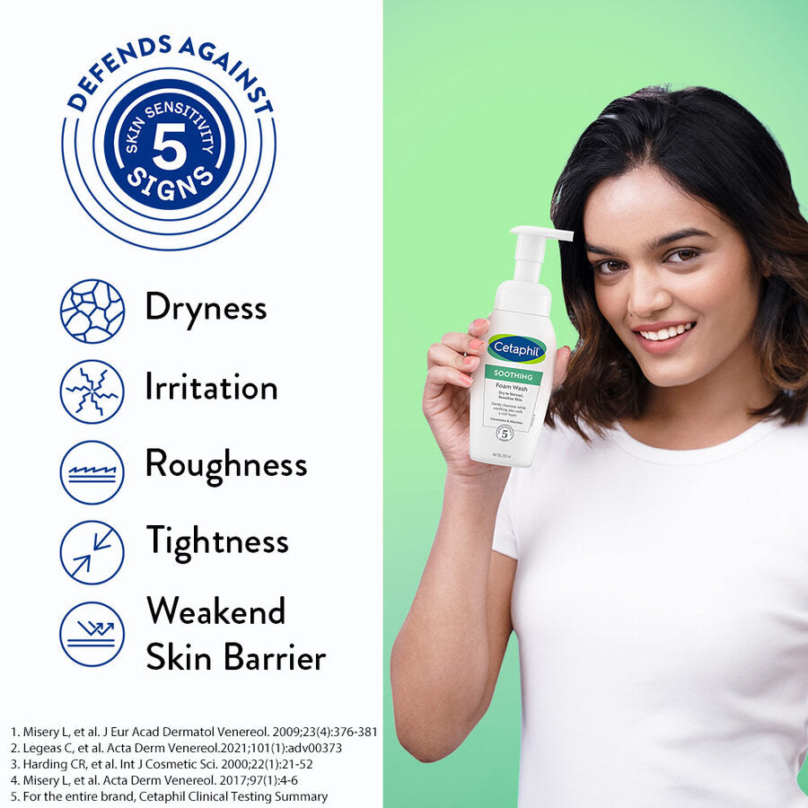 Cetaphil Soothing Foam Wash|200ml|MRP 1399