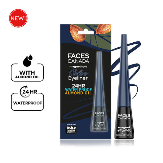 Faces Canada Magneteyes Color Eyeliner - Dazzling Blue |4 ml|MRP 399