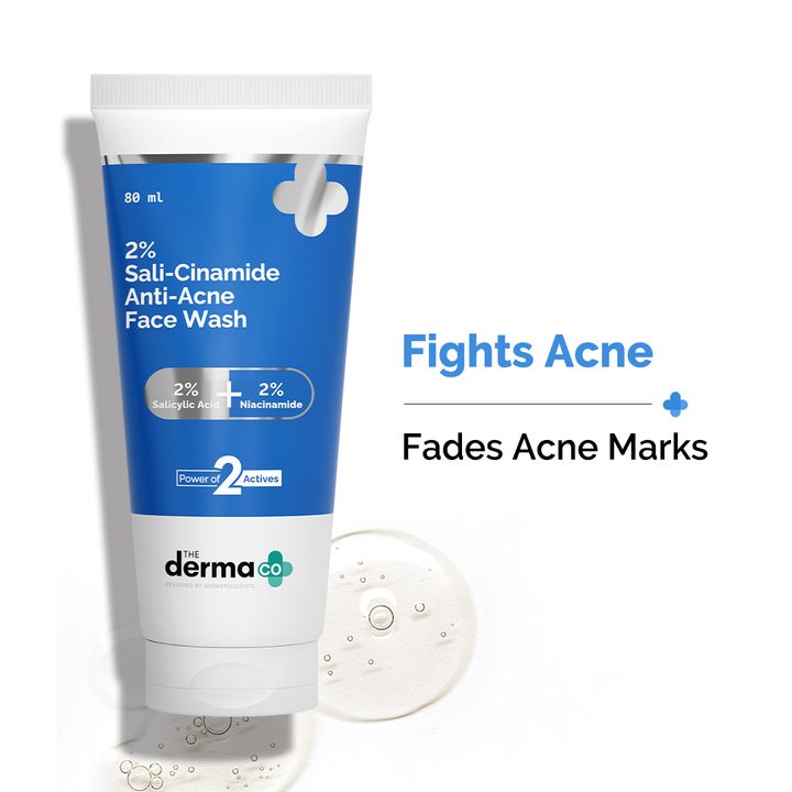 Derma Co 2% Sali-Cinamide Anti-Acne Face Wash|80ml|MRP 249