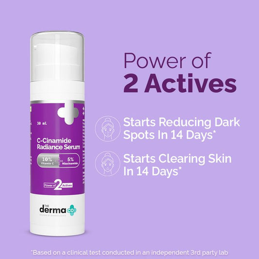 Derma Co C-Cinamide Radiance Serum With 10% Vitamin C & 5% Niacinamide|30ml|MRP 649