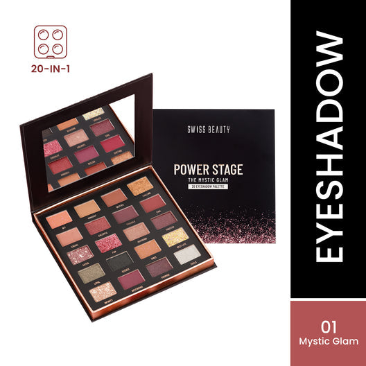 Swiss Beauty Eyeshadow Palette � Mystic Glam|25 gms|MRP 849