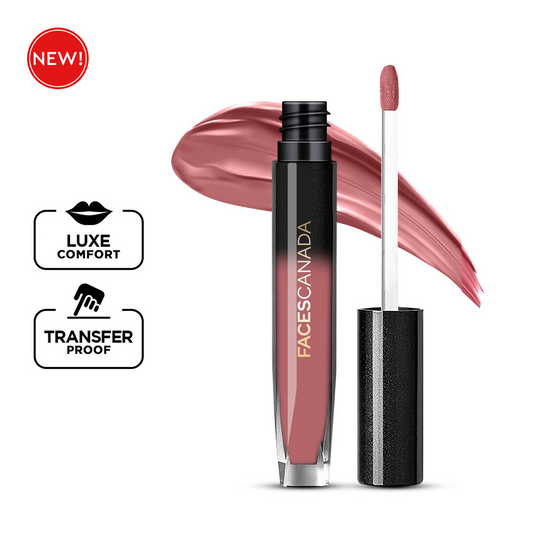 Faces Canada Comfy Silk Liquid Lipstick � Ebony Rose 14|3 ml|MRP 999