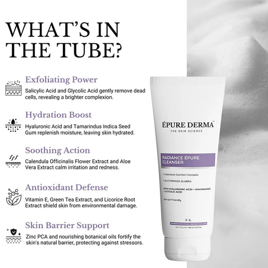 Epure Derma Radiance Cleanser|100ml|MRP 449