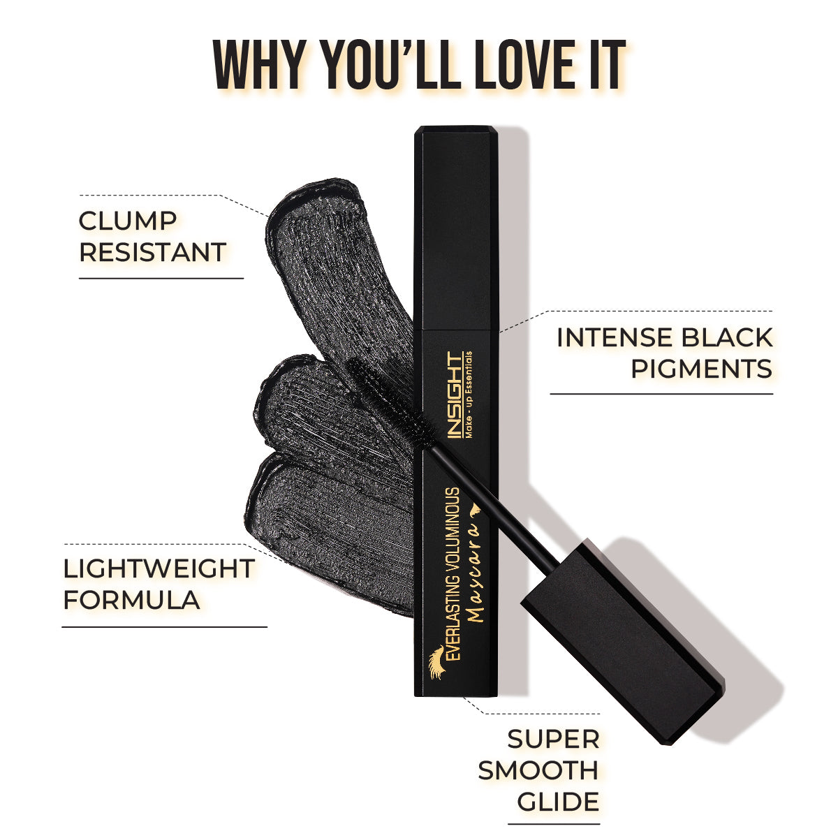 Insight Everlasting Voluminous Mascara|13 gms|MRP 250