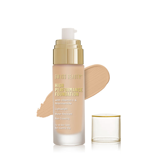 Swiss Beauty High Performance Foundation � 04 Natural Nude |55 gms|MRP 429