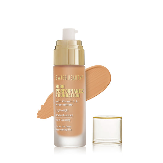 Swiss Beauty High Performance Foundation 08 Sun Beige|55 gms|MRP 429