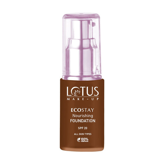 Lotus Make-Up Ecostay Nourishing Foundation, liquid foundation, Almond shade