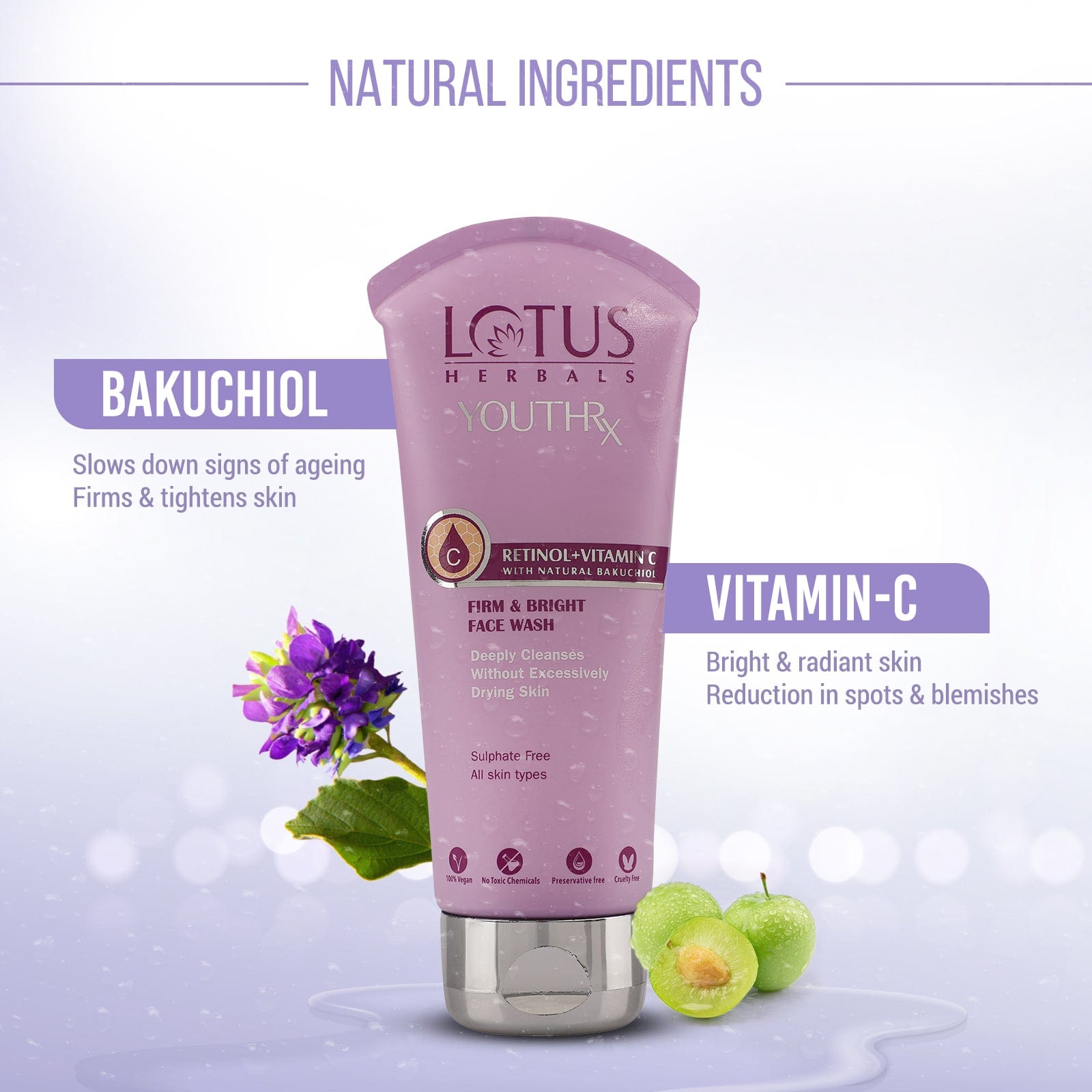Lotus Herbals YouthRx Firm & Bright Facewash, face wash, creamy gel texture
