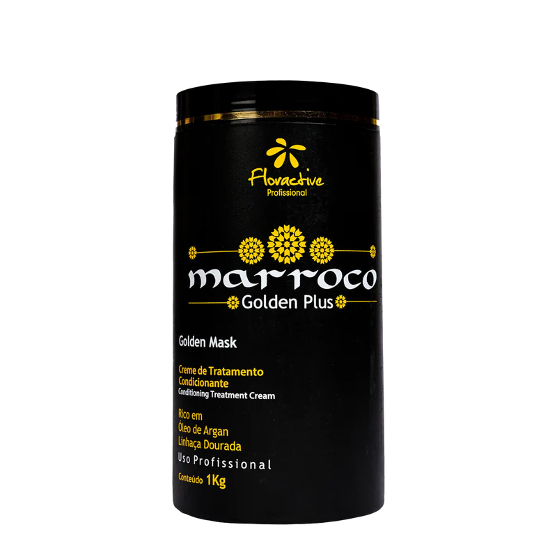 Floractive Marroco Golden Hair Mask l Deep Repair & Shine Treatment For Smooth Hair Care 1kg