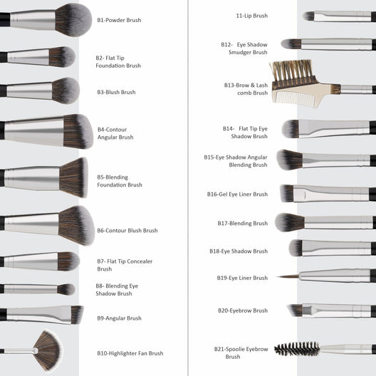 Swiss Beauty Professional Series Makeup Brush 20 Piece Set| |MRP 3999