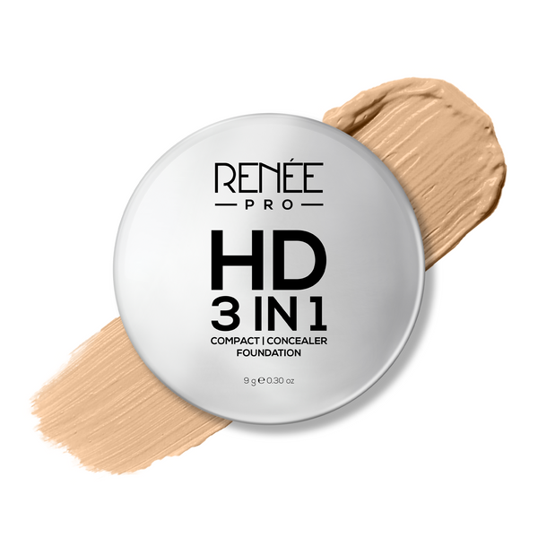 Renee Pro HD 3-IN-1 Compact - Ivorie|9 gms|MRP 650