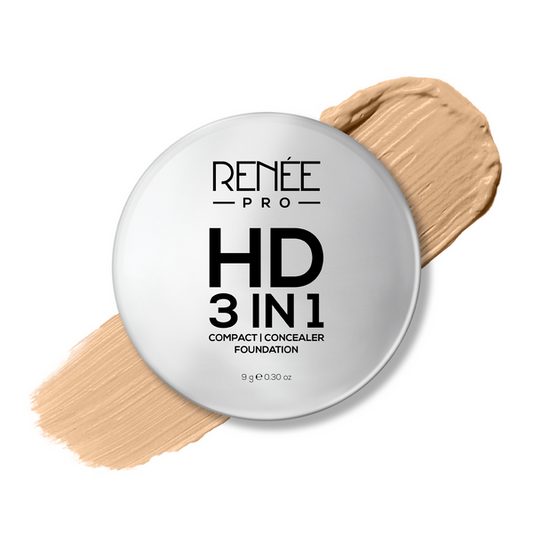 Renee Pro HD 3-IN-1 Compact - Ivorie|9 gms|MRP 650