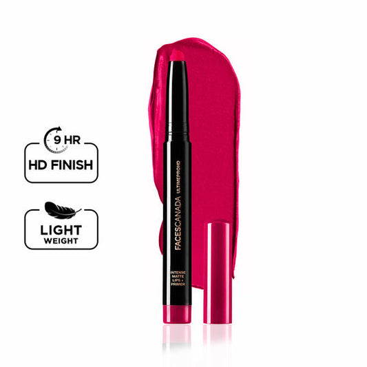 Faces Canada Ultime Pro HD Intense Matte Lips + Primer - Roseate 28|1.4 gms|MRP 849