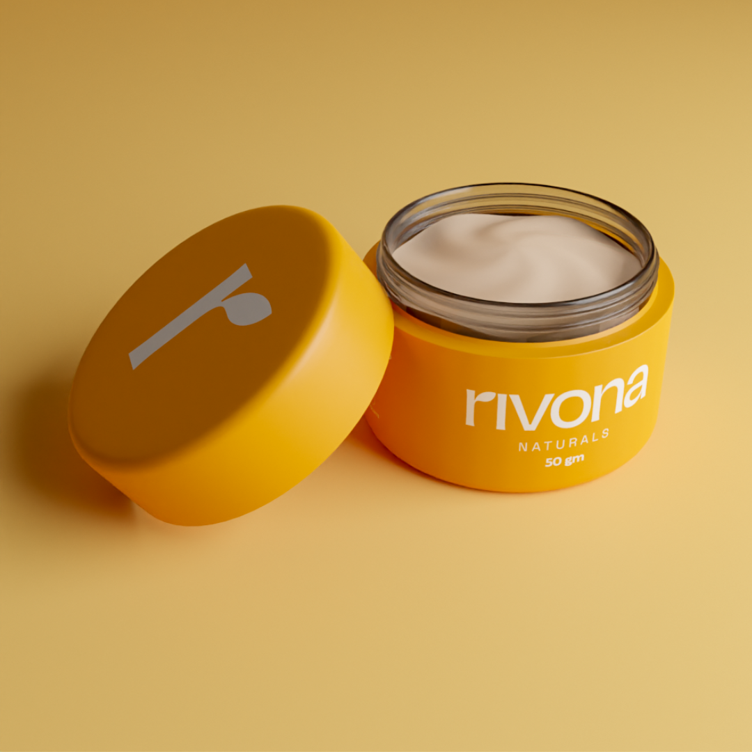 Rivona Honey Saffron Face Cream, moisturizing skincare cream, brightening face care