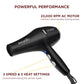 Ikonic Pro 2500 Black Hair Dryer delivering powerful airflow for fast professional drying