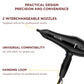 Ikonic Pro 2500 Black Hair Dryer delivering powerful airflow for fast professional drying