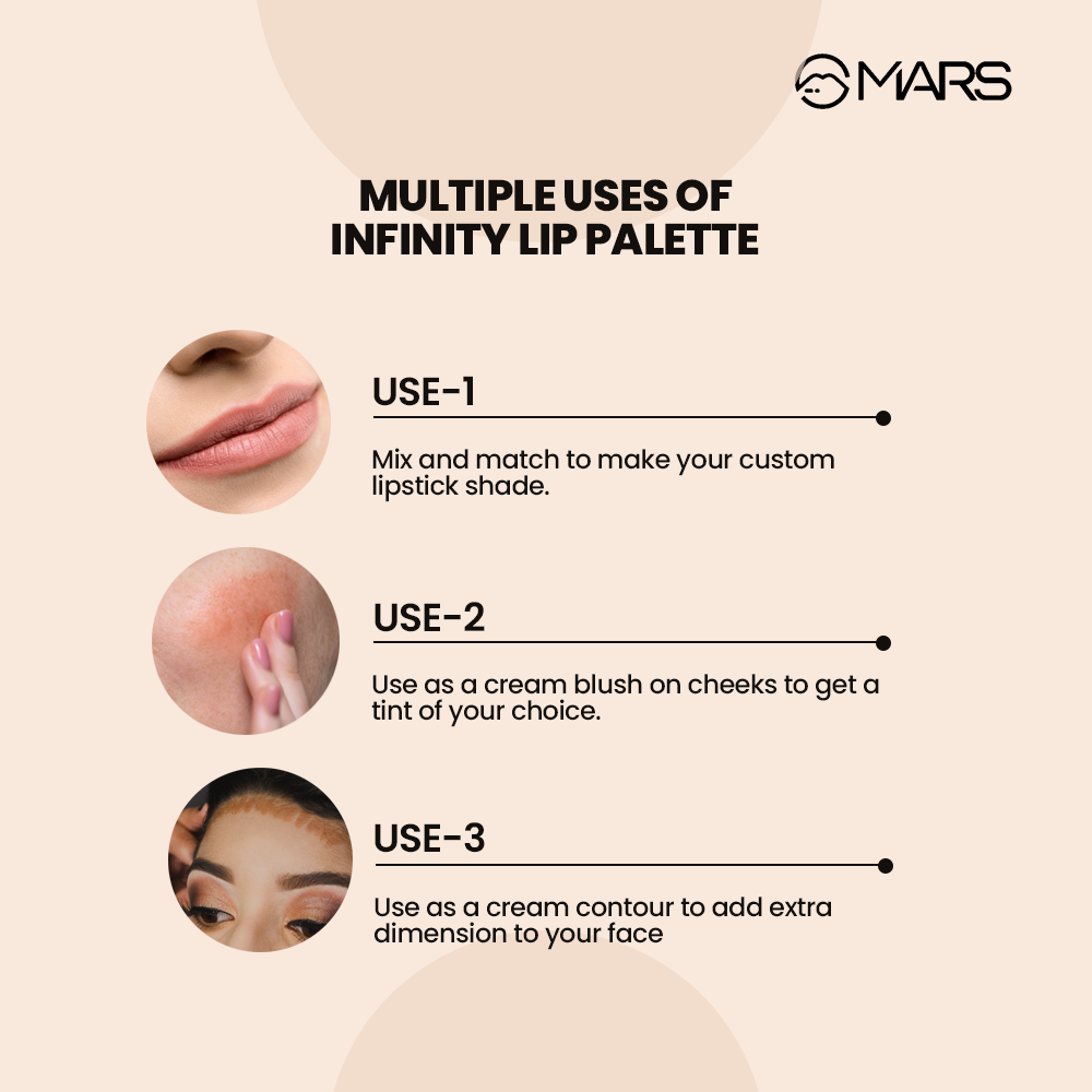Mars Infinity Demi Matte Lip Palette 02|36 gms|MRP 379