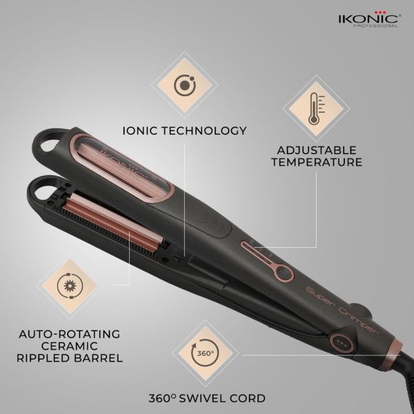Ikonic Professional Super Hair Crimper � Grey|MRP 5250