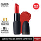 Faces Canada Weightless Matte Finish Lipstick � Bombshell Red 09|4.5 gms|MRP 325