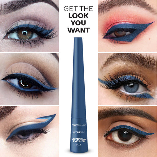 Faces Canada Ultime Pro Matte Play Eyeliner Blue - Sapphire|2.5 ml|MRP 699