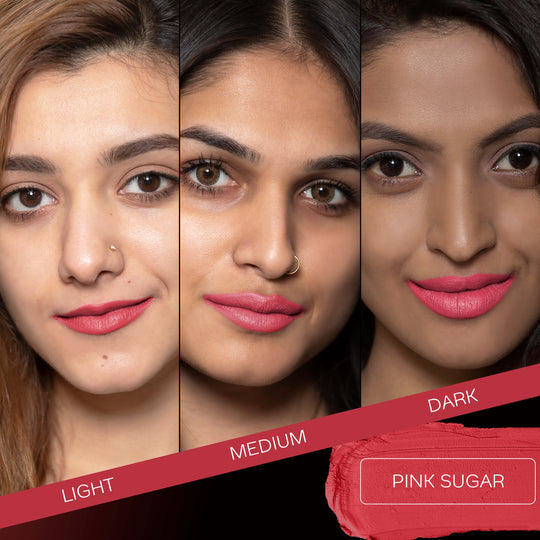 Faces Canada Weightless Matte Finish Lipstick - Pink Sugar 04|4.5 gms|MRP 325