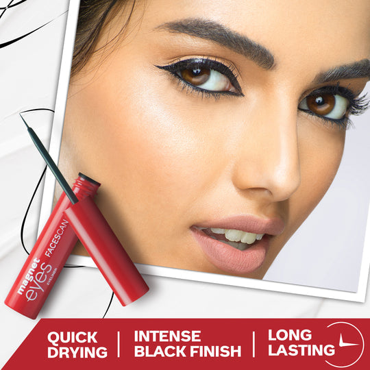 Faces Canada Magneteyes Eyeliner - Dramatic Black Finish|3.5 ml|MRP 249