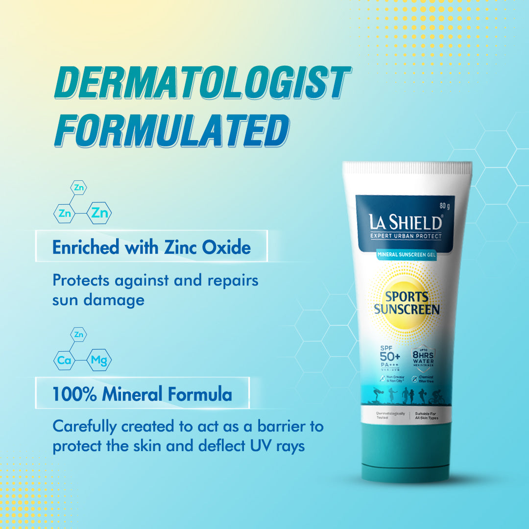 La Shield Sports Sunscreen SPF 50|50gms|MRP 699