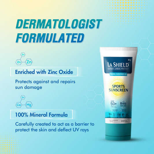 La Shield Sports Sunscreen SPF 50|50gms|MRP 699