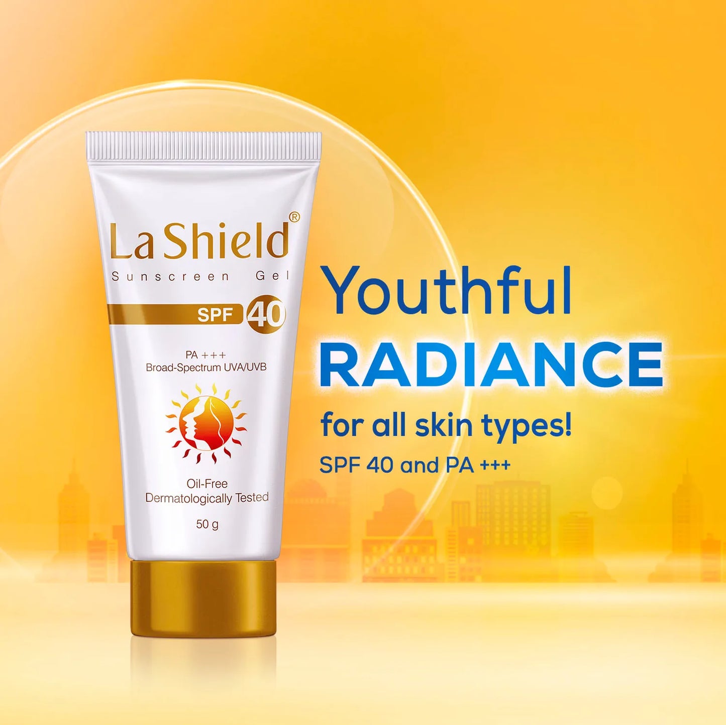 La Shield Sunscreen Gel SPF 40|50gms|MRP 850