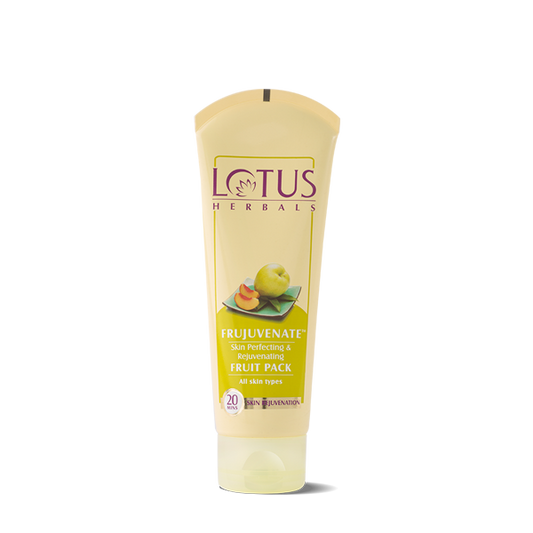 Lotus Herbals Frujuvenate Skin Perfecting & Rejuvenating Fruit Pack, face pack, fruit-based texture