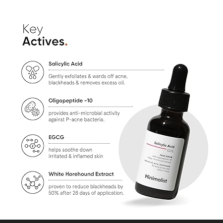 Minimalist 2% Salicylic Acid Face Serum|30ml|MRP 549