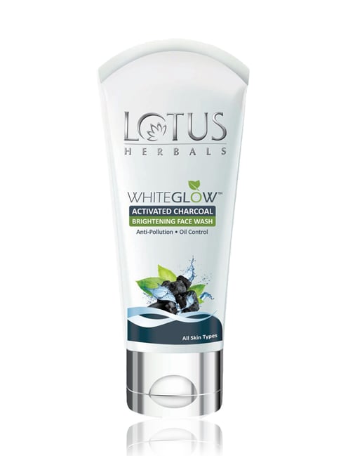 Lotus Herbals Whiteglow Activated Charcoal Face Wash, face wash, charcoal-based gel texture