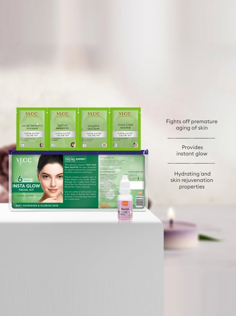 VLCC Insta Glow Facial Kit for brighter-looking skin