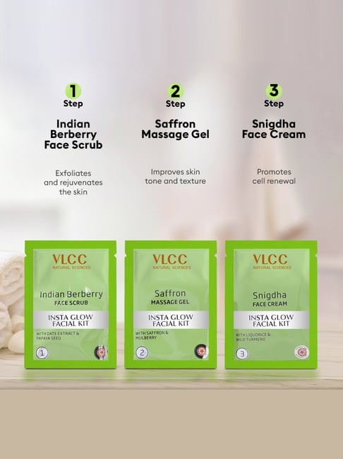 VLCC Insta Glow Facial Kit for brighter-looking skin