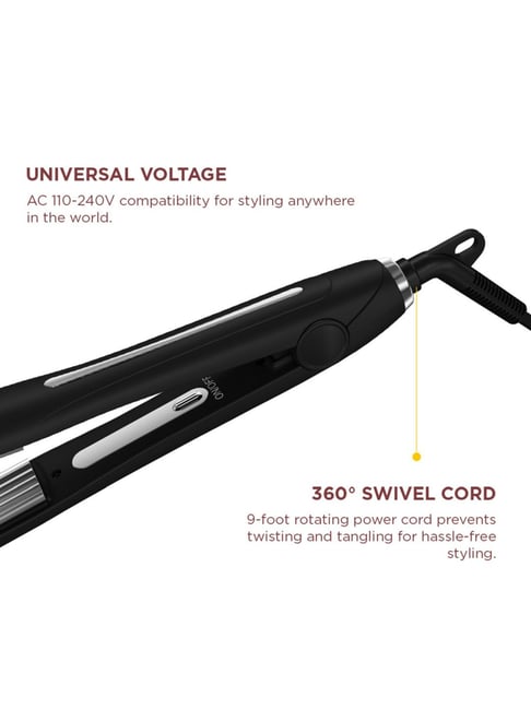 Ikonic Professional Slim Titanium Hair Crimper 2.0 creating defined texture and volume