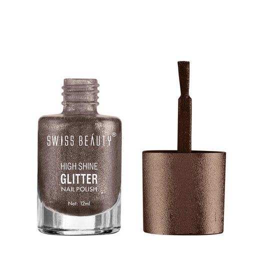 Swiss Beauty High Shine Glitter Nail Polish 08|12 ml|MRP 149