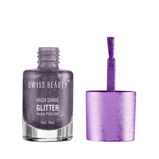 Swiss Beauty High Shine Glitter Nail Polish 10|12 ml|MRP 149